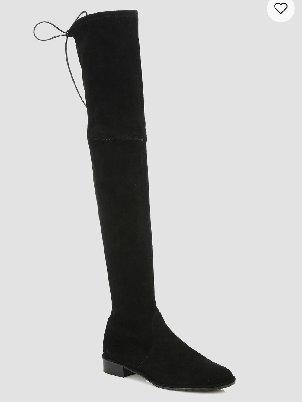 Stuart Weitzman Lowland Black Over-the-Knee Suede Boots size 8 // 38.5